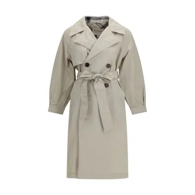 Barbour Beige Polyamide Trench Coat In Neutral