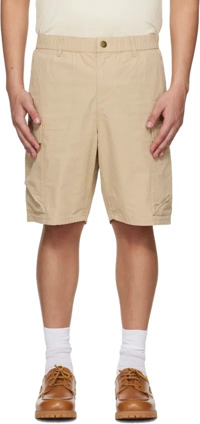Barbour Beige Spey Poplin Shorts In Nude