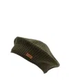 Barbour Beldon Beret Beanie Hat In Green