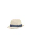 Barbour Belford Striped-trim Trilby In Nude