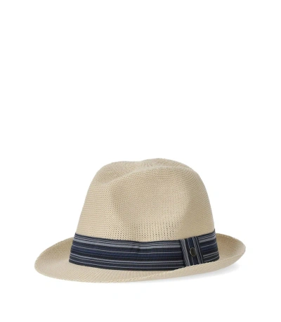 Barbour Belford Striped-trim Trilby In Blue