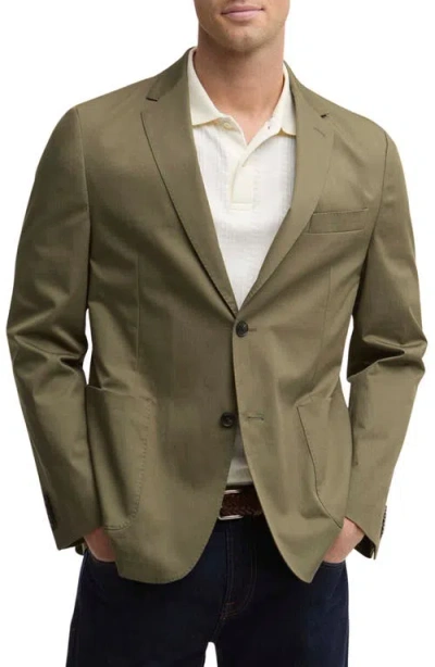 Barbour Bellamy Tailored Fit Stretch Cotton Blazer In Green