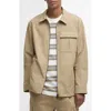 Barbour Bellman Zip-up Overshirt In Brown
