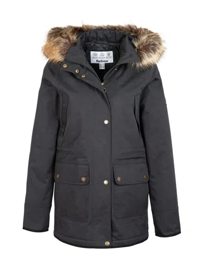 Barbour Belmount Hooded Jacket In Black