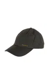 Barbour Belsay Wax Sports Cap In Black