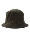 Barbour Belsay Wax Sports Hat In Green