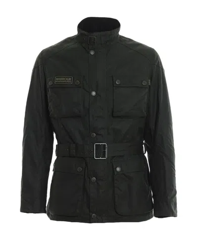 Barbour Belted Jacket In Black
