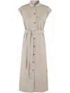 Barbour Belted Shirt Dress In Neutrals