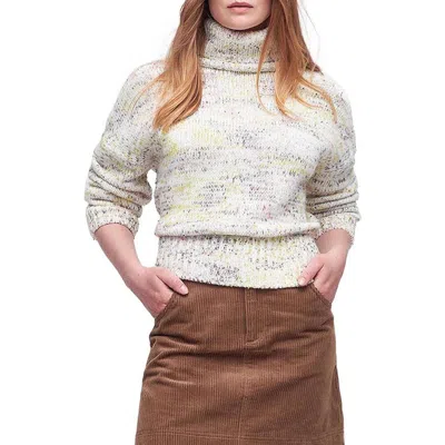 Barbour Berryman Marled Cotton Blend Turtleneck Sweater In Multi