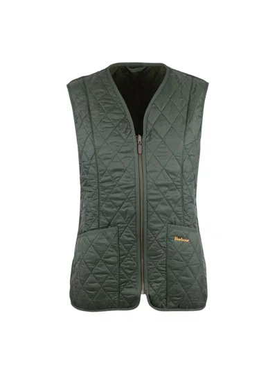 Barbour Betty Padded Bodywarmer With Liner In Green