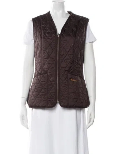 Pre-owned Barbour Betty Vest In Brown