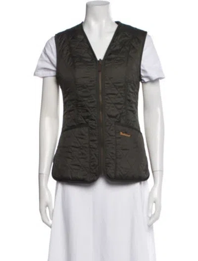 Pre-owned Barbour Betty Vest In Green