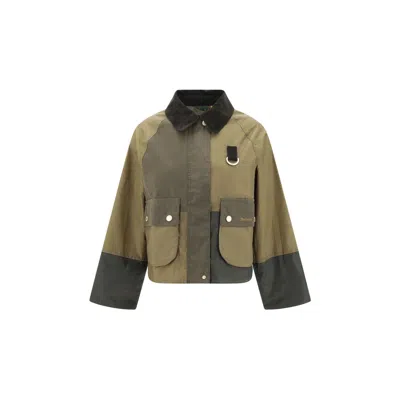 Barbour Bicolor Cotton Rain Coat In Multi
