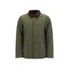 Barbour Heritage Liddesdale Corduroy-collar Padded Jacket In Green