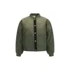 Barbour Bicolor Polyester Shell Jacket In Green