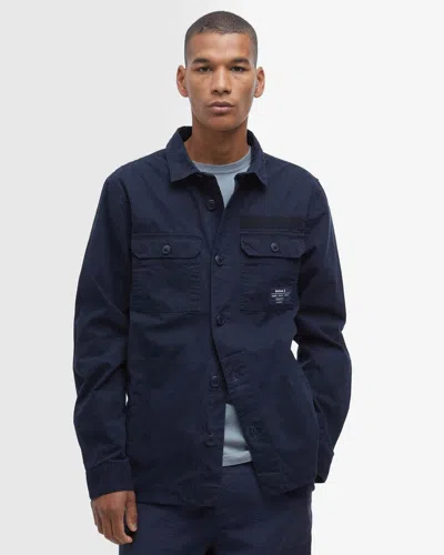 Barbour Bidlam Mens Overshirt In Blue