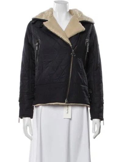 Pre-owned Barbour Biker Jacket In Blue