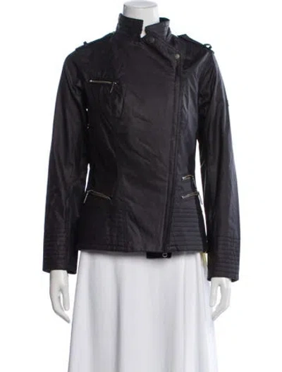 Pre-owned Barbour Biker Jacket In Multi