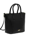 Barbour Birch Leather Tote Bag In Black