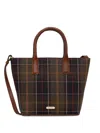 Barbour Birch Tartan-pattern Tote Bag In Brown