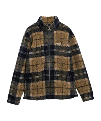 Barbour Birchwood Checked Teddy Jacket In Brown