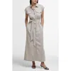 BARBOUR BARBOUR BIRDIE COTTON & LINEN MAXI SHIRTDRESS