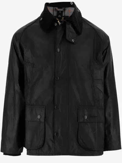 Barbour Men Black Corduroy Collar Jacket