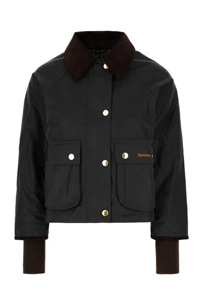 Barbour Black Cotton Beadnell Jacket