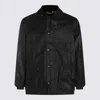 Barbour Relaxed Fit Jacket Corduroy Collar In Black