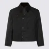 Barbour Casual Jacket With Corduroy Collar And Pockets In Black