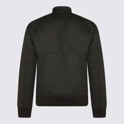 Barbour Black Cotton Porton Wax Casual Jacket