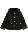 Barbour Black Cotton 'reighton' Jacket In Black