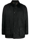 Barbour Classic Sage Waxed Jacket For Men In Black