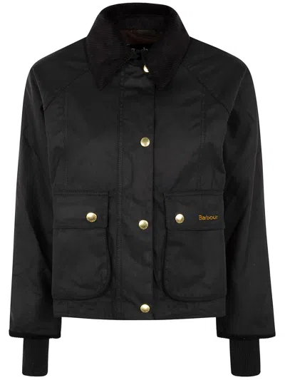 Barbour Black Jacket With Velvet Collar
