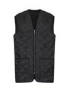 Barbour Black Polarquilt Zip-in Liner In Black