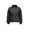 Barbour Quilted Diamond-pattern Puffer Jacket In Blue