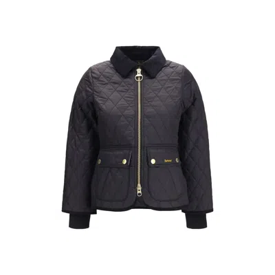 Barbour Black Polyamide Full-length Jacket In Blue