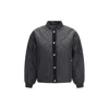 Barbour Black Polyester Bomber In Black