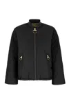 Barbour Deveron Quilted Jacket In Black Ancient