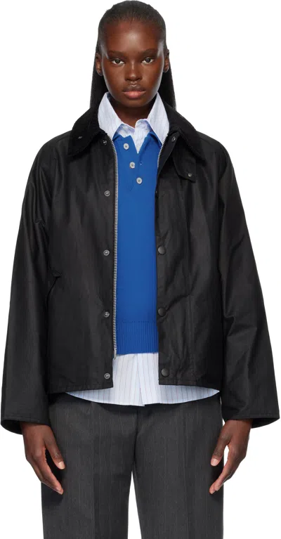 Barbour Black Transport Waxed Jacket