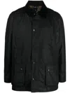Barbour Ashby Wax Jacket Navy In Black