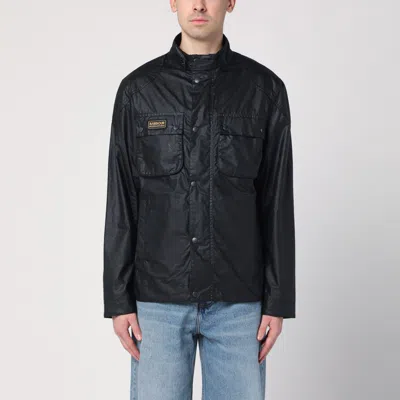 Barbour Black Waxed International Jacket