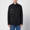 Barbour Logo Patch Waxed Field Jacket