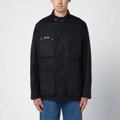 Barbour Black Waxed International Jacket