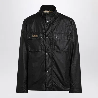 Barbour Black Waxed International Jacket