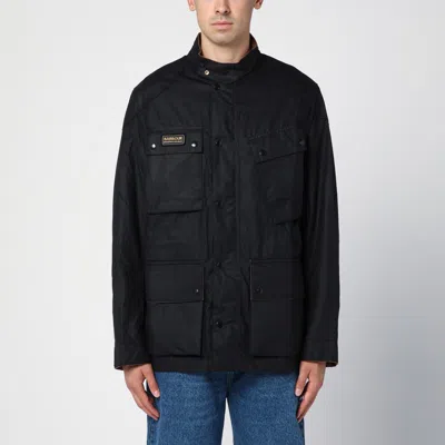 BARBOUR BARBOUR BLACK WAXED INTERNATIONAL JACKET