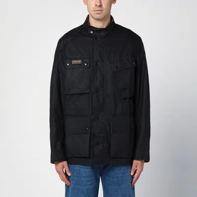 BARBOUR BARBOUR BLACK WAXED INTERNATIONAL JACKET