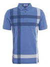 Barbour Blue Check Pattern Polo In Blue