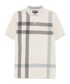 Barbour Blaine Check Pattern Polo Collar T-shirt In Light Beige