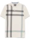 Barbour Blaine Check Pattern Polo Collar T-shirt In Neutrals